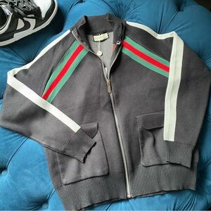 DESIGNER INSPIRED BLACK SWEATER CARDIGAN